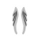 Boucle D'Oreille en Zamak avec aile 7 x 28 mm