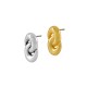 Boucles D'Oreilles en Zamak Cercles 11 x 17 mm