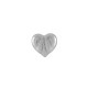 Zamak Earring Heart 13x14mm