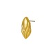 Boucles D'Oreilles en Zamak en Forme de Feuille 15 x 19 mm