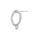 Zamak Earring Round with Loop 11mm