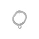 Zamak Earring Round with Loop 11mm