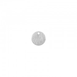 Breloque Ronde Martelée en Laiton 10 mm