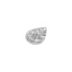 Brass Charm Teardrop Hammered 16x20mm