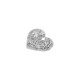 Ciondolo in Ottone a Forma di Cuore Martellato 20X17 mm