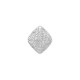 Breloque en Laiton en Forme de Losange Martelé 19 x 22 mm