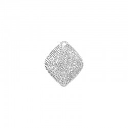 Breloque en Laiton en Forme de Losange Martelé 19 x 22 mm