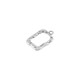 Pendentif en Laiton Cadre Rectangulaire Martelé 14 x 18 mm