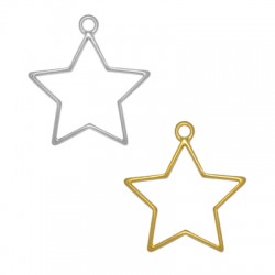 Zamak Pendant Star 31x29mm