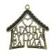Pendentif en Zamak Maison avec Souhaits 56 x 55 mm