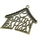 Pendentif en Zamak Maison avec Souhaits 56 x 55 mm