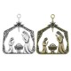 Zamak Pendant Manger with Star 50x55mm