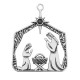 Colgante de Metal Zamak Pesebre 50x55mm