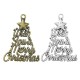 Colgante de Metal Zamak Árbol de Navidad con Deseos 45x54mm