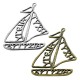 Pendentif en Zamak « Ευτυχια » (Bonheur) 49 x 64 mm