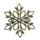 Zamak Pendant Snowflake 65mm