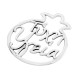 Colgante de Metal Zamak Granada Suerte Salud 60x70mm