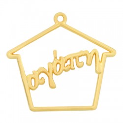 Pendentif en Zamak Maison Amour 40 x 33 mm