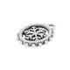 Colgante de Metal Zamak Ovalado Copo de nieve 12mm