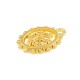 Zamak Charm Oval with Snowflake 12mm