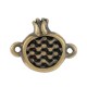 Zamak Connector Pomegranate 12x15mm