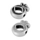 Perla in Zamak con Melograno 9X11 mm Ø1.4 mm
