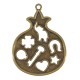 Zamak Pendant Pomegranate with Symbols 44x55mm