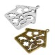 Pendentif en Zamak en Forme de Maison « ΚΑΛΗ Χρονια » avec Symboles Porte-Bonheur 50 x 52 mm