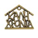 Colgante de Zamak con Forma de Casa «Καλη Χρονια» 40 x 35 mm