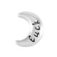 Perle en Zamak Demi-Lune « Chance » 11 mm Ø 1.7 mm