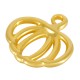 Breloque Citrouille en Zamak 15 x 17 mm