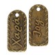 Pendentif en Zamak « Χαρά - Joie » 12 x 27 mm
