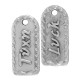 Pendentif en Zamak « Τύχη - Chance » 12 x 27 mm