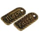 Colgante de Zamak «Πίστη - Fe» 12 x 27 mm