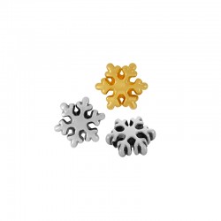 Curseur en Zamak « Snowflake » 10 mm Ø2.2 mm