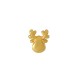 Zamak Slider Reindeer Head 10x12mm Ø2.5mm