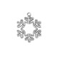 Zamak Pendant Snowflake 30mm