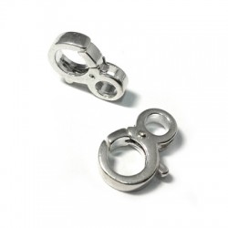 Fermoir Mousqueton en Argent 925. 11 x 18 mm
