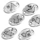 Conector de Zamak Oval Signos del Zodiaco 11x18mm (Ø1.9mm)