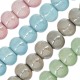 Enameled Ceramic Bead Rondelle Round 26mm Ø5mm