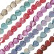 Perle en Céramique Émaillée cœur plat 13 x 9 mm Ø 2.2 mm