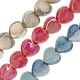 Perla in Ceramica Smaltata a Forma di Cuore Piatta 13X9 mm Ø2.2 mm