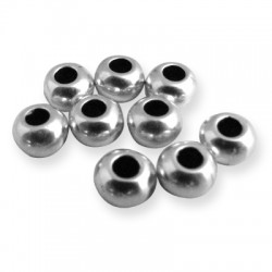 Μεταλλική Μπρούτζινη Χάντρα Μπίλια 6x3.9mm Ø2.8mm