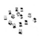 Brass Bead Cube 3mm Ø1.5mm