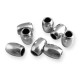 Tubo de Metal Latón Ovalado 5x6.5mm (Ø 2.6mm)