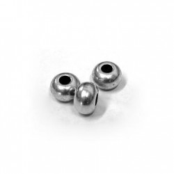Μεταλλική Μπρούτζινη Χάντρα 10x6.7mm Ø4mm