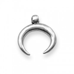 Zamak Pendant Double Horn 32mm