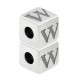 Distanziatore in Zama Cubo con Lettere e Numeri 7x7mm (Ø3mm)