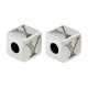 Distanziatore in Zama Cubo con Lettere e Numeri 7x7mm (Ø3mm)