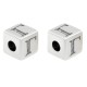 Distanziatore in Zama Cubo con Lettere e Numeri 7x7mm (Ø3mm)